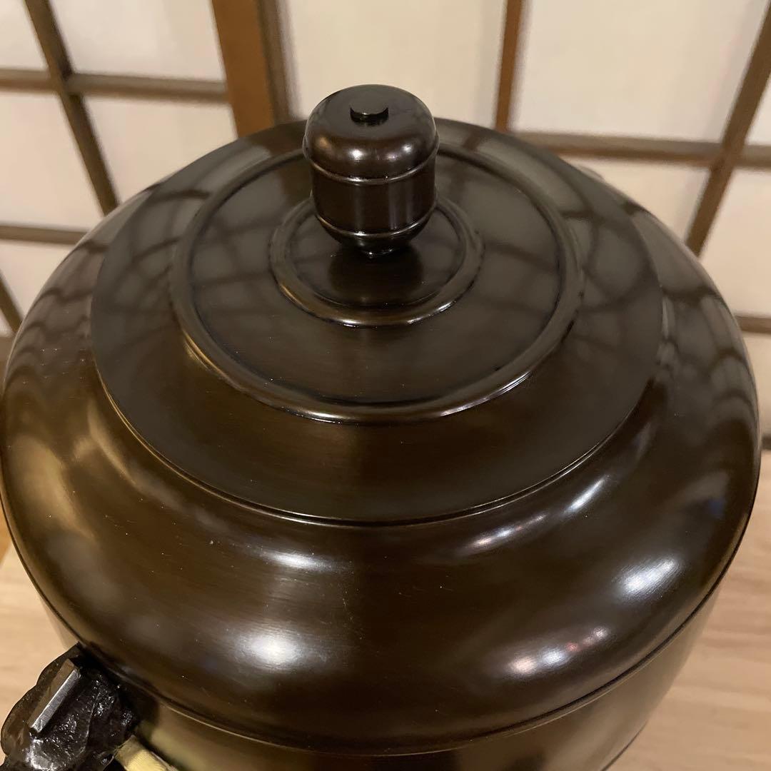 茶道具 鋳造師『金谷浄雲』(造)の利休型【唐銅 皆具】共箱　※美品