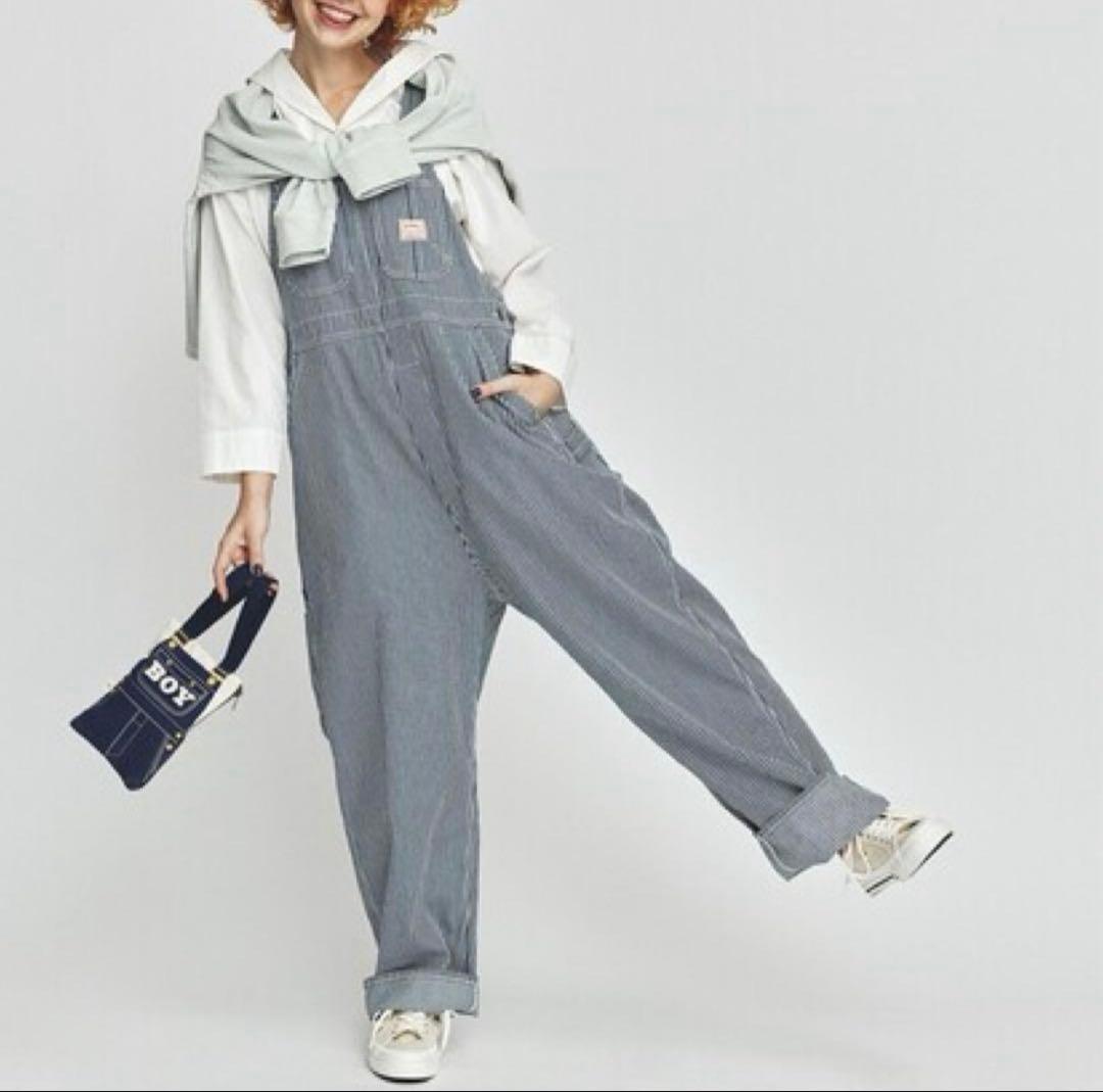 BEAMSBOY 別注BIGMAC ヒッコリーオーバーオール