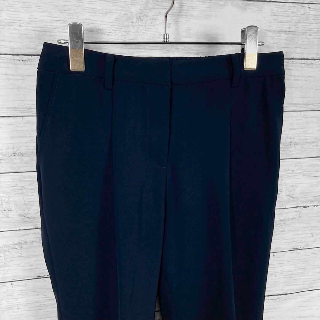 美品！ プラステ ダブルクロスカラーレス セットアップ ノーカラー ネイビー