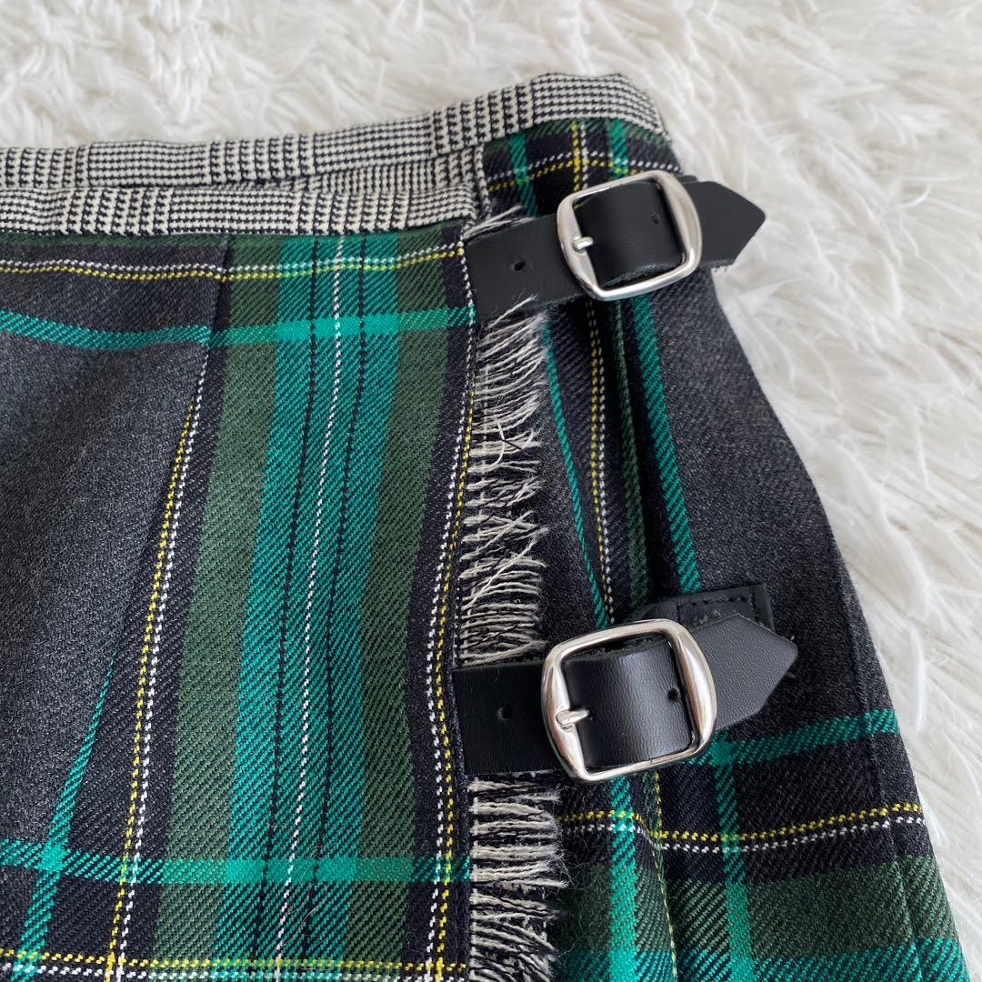 Kiui　極美品☆オニール オブ ダブリン☆プリーツ ロングキルトスカート