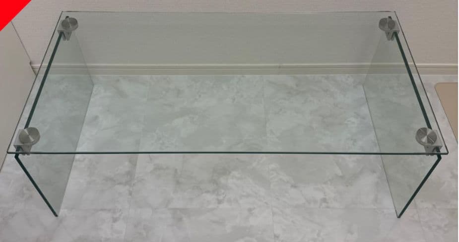 Francfranc ガラス製センターテーブル サイドテーブル