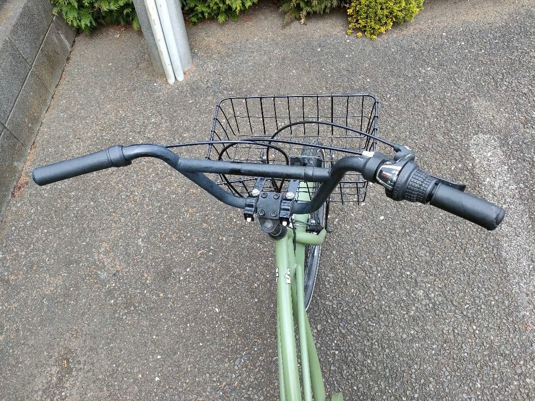 お引き取り限定 Rainbow KB 24インチ 6段ギア カゴ付き