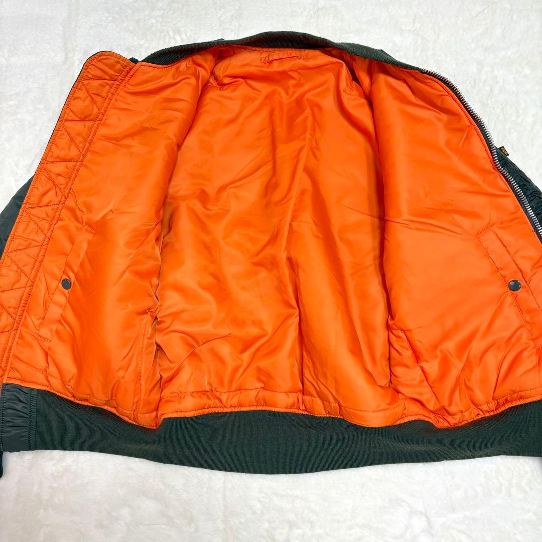 80sUSA製 アルファインダストリーズ MA-1 フライトジャケット米軍規格L