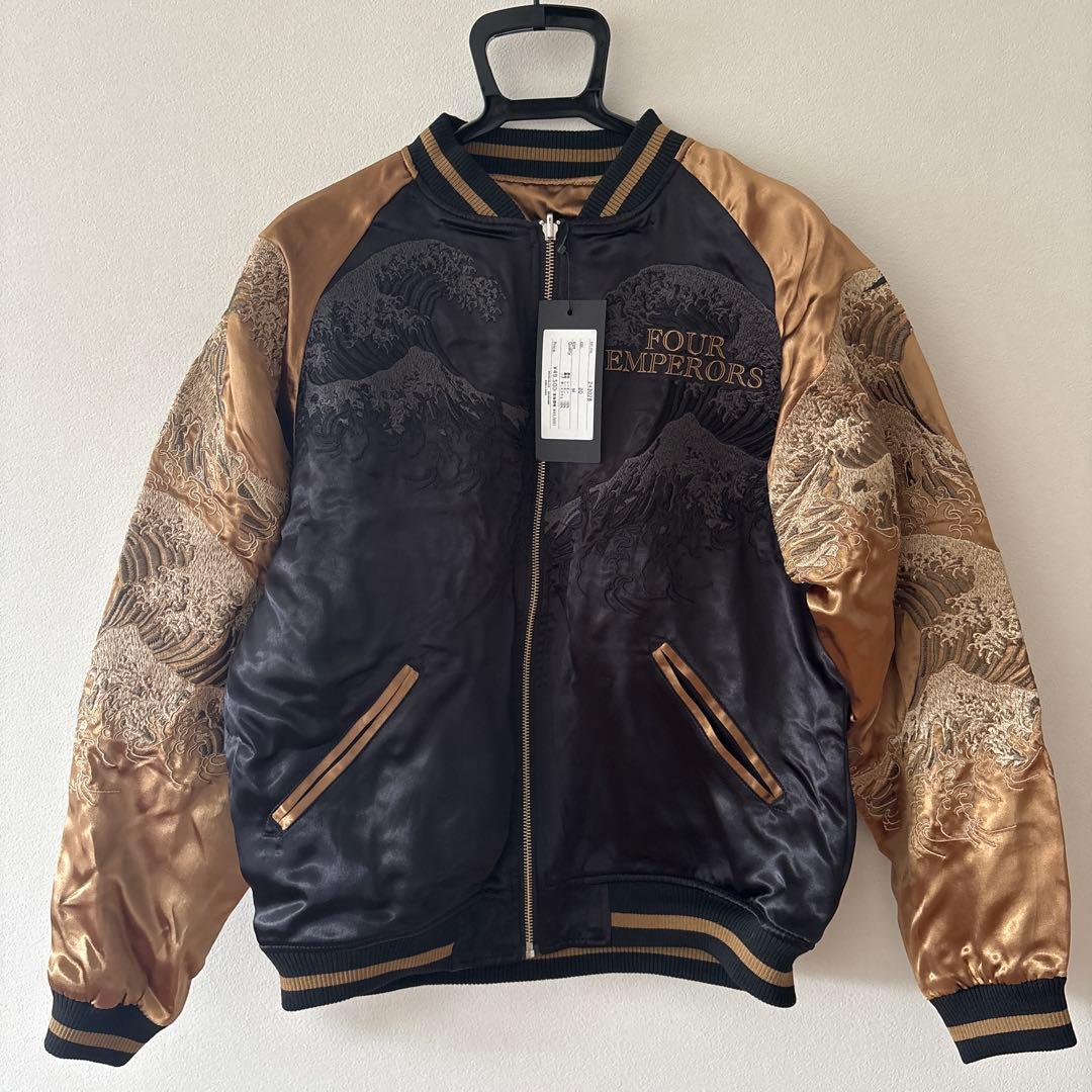 未使用タグ付き：絡繰魂 ワンピース 四皇 リバーシブル スカジャン Mサイズ