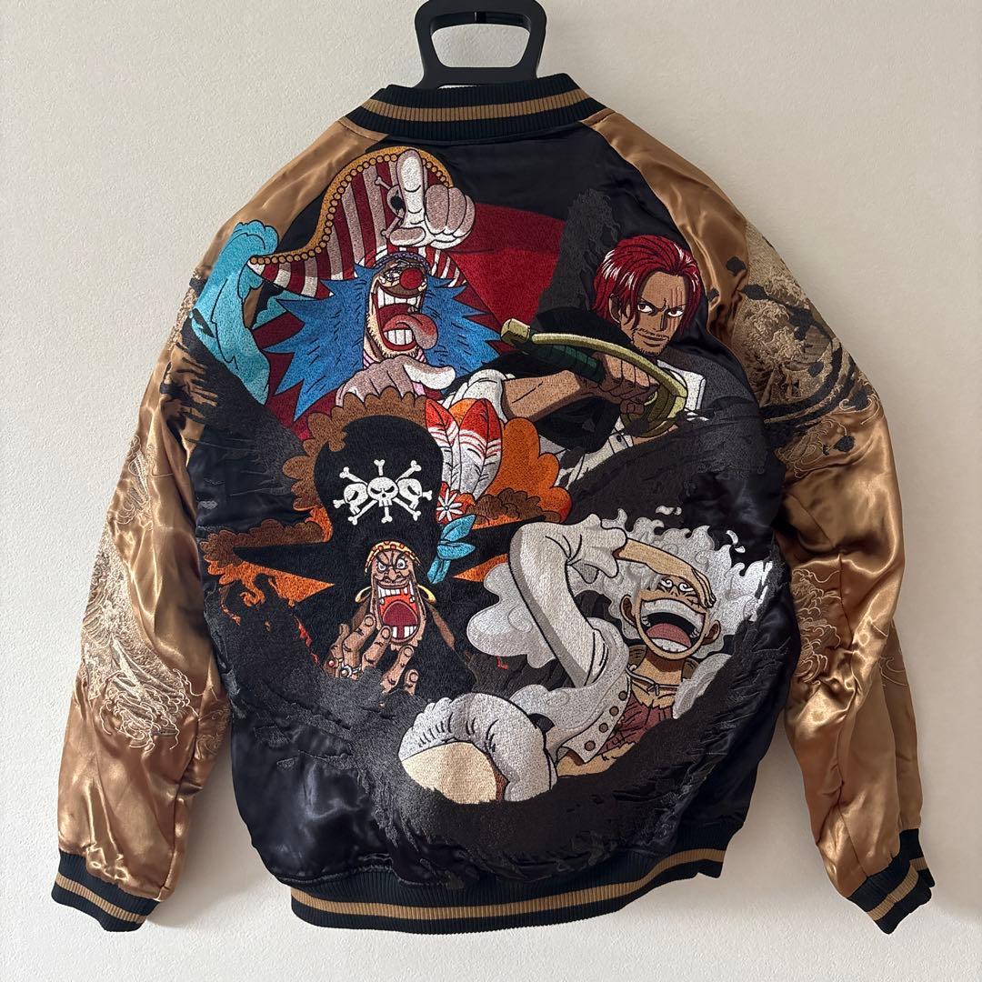 未使用タグ付き：絡繰魂 ワンピース 四皇 リバーシブル スカジャン Mサイズ