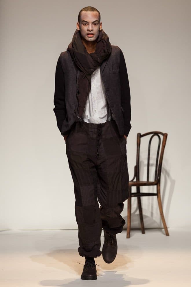 16aw Geoffrey.B.Small パッチワークサスペンダーパンツ