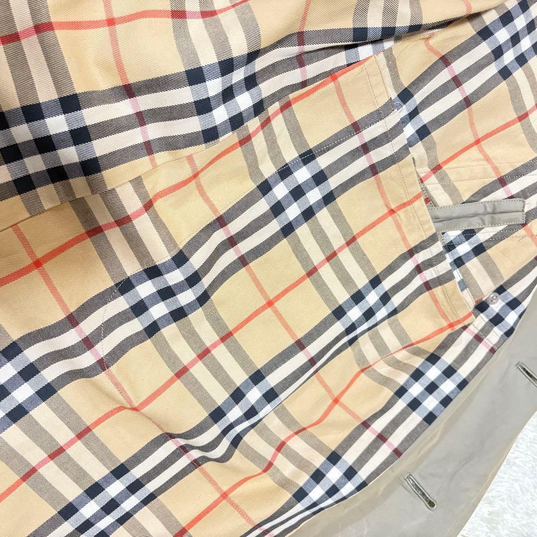 バーバリー トレンチコート ノバチェック ダブル ユニセックス L〜XLサイズ