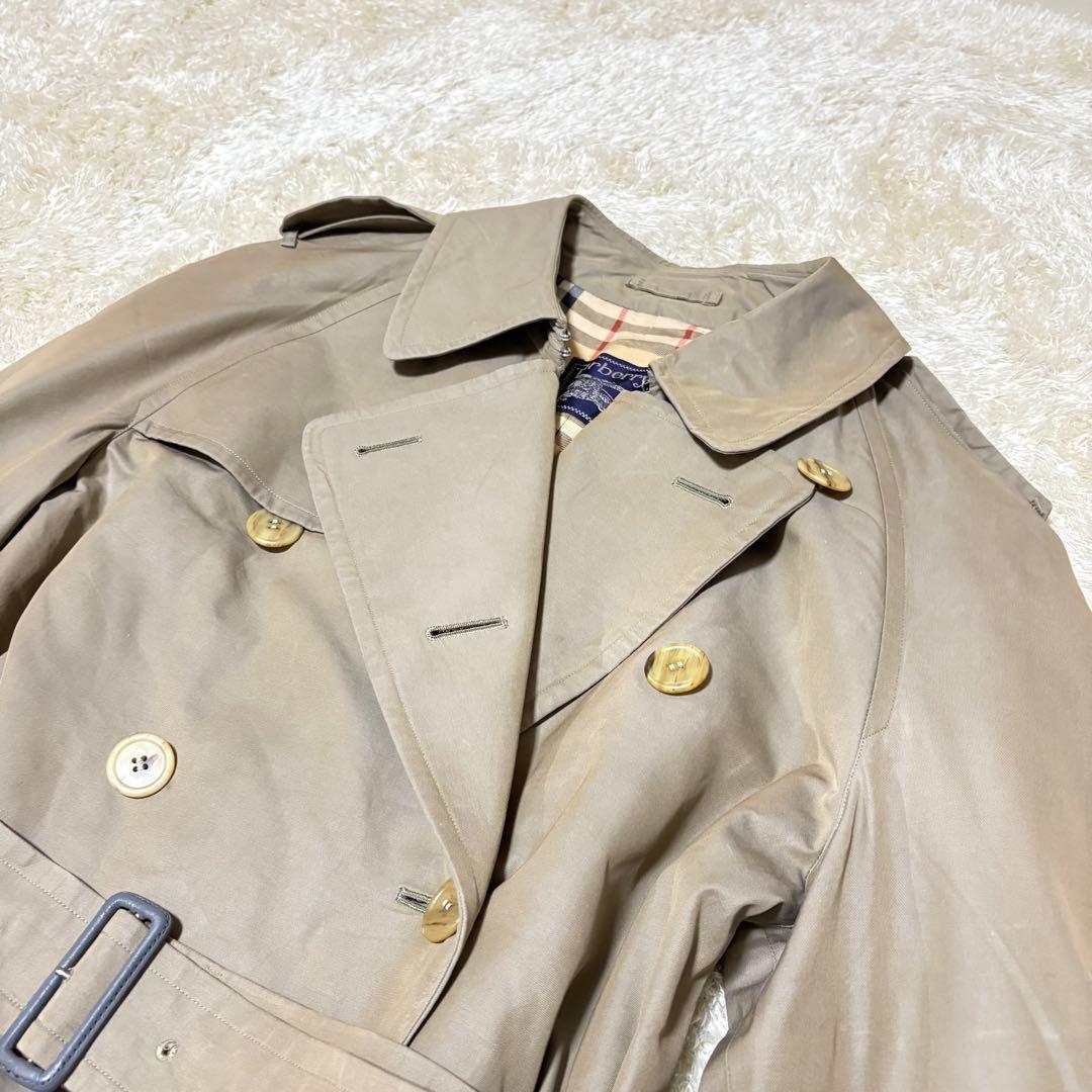 バーバリー トレンチコート ノバチェック ダブル ユニセックス L〜XLサイズ