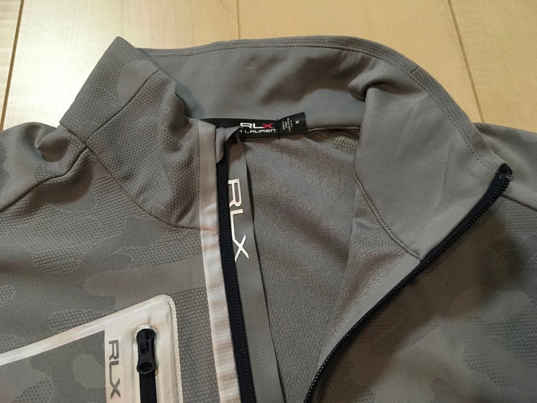 ラルフローレン RLX GOLF ジップアップ プルオーバー M グレーカモ