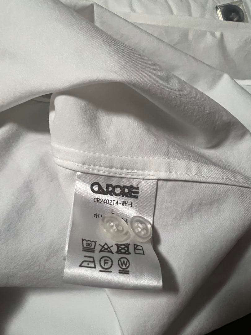 carorie CLEAN TECH TWILL SHIRT 白　Lサイズ