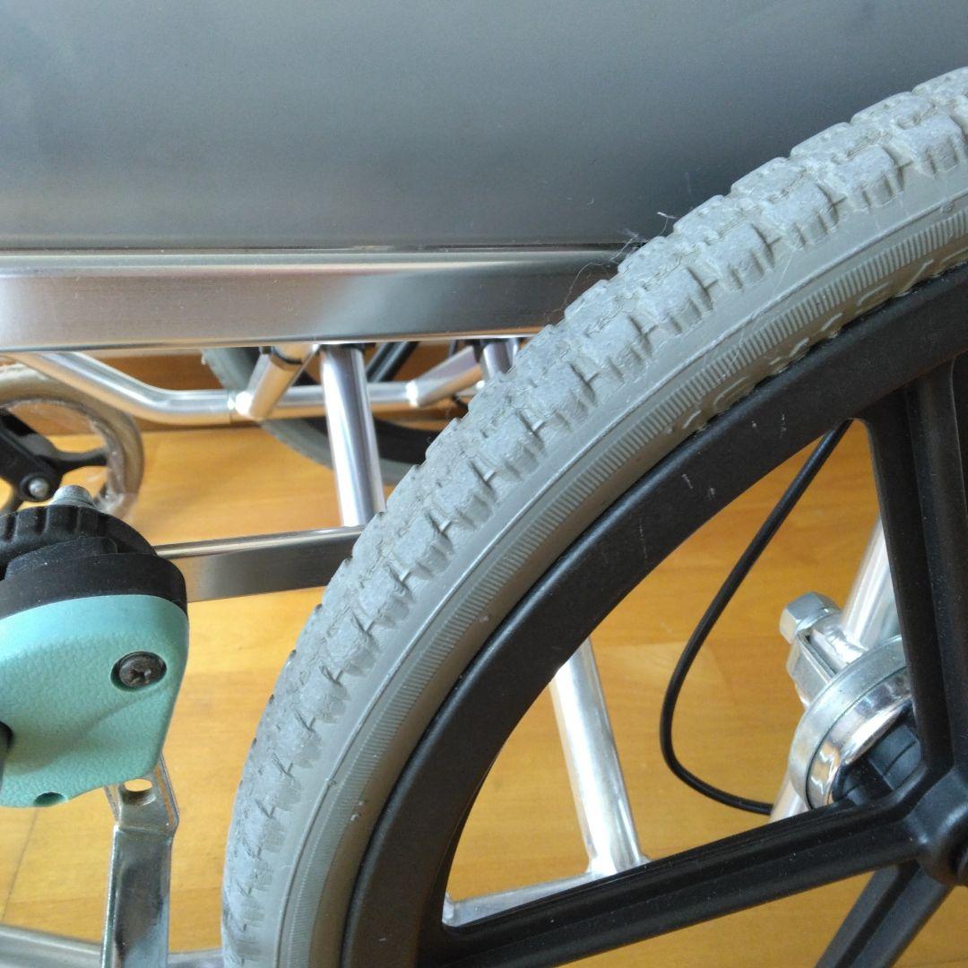 多機能　腰ベルト付き　介助用　車椅子　松永　折り畳み　背折れ