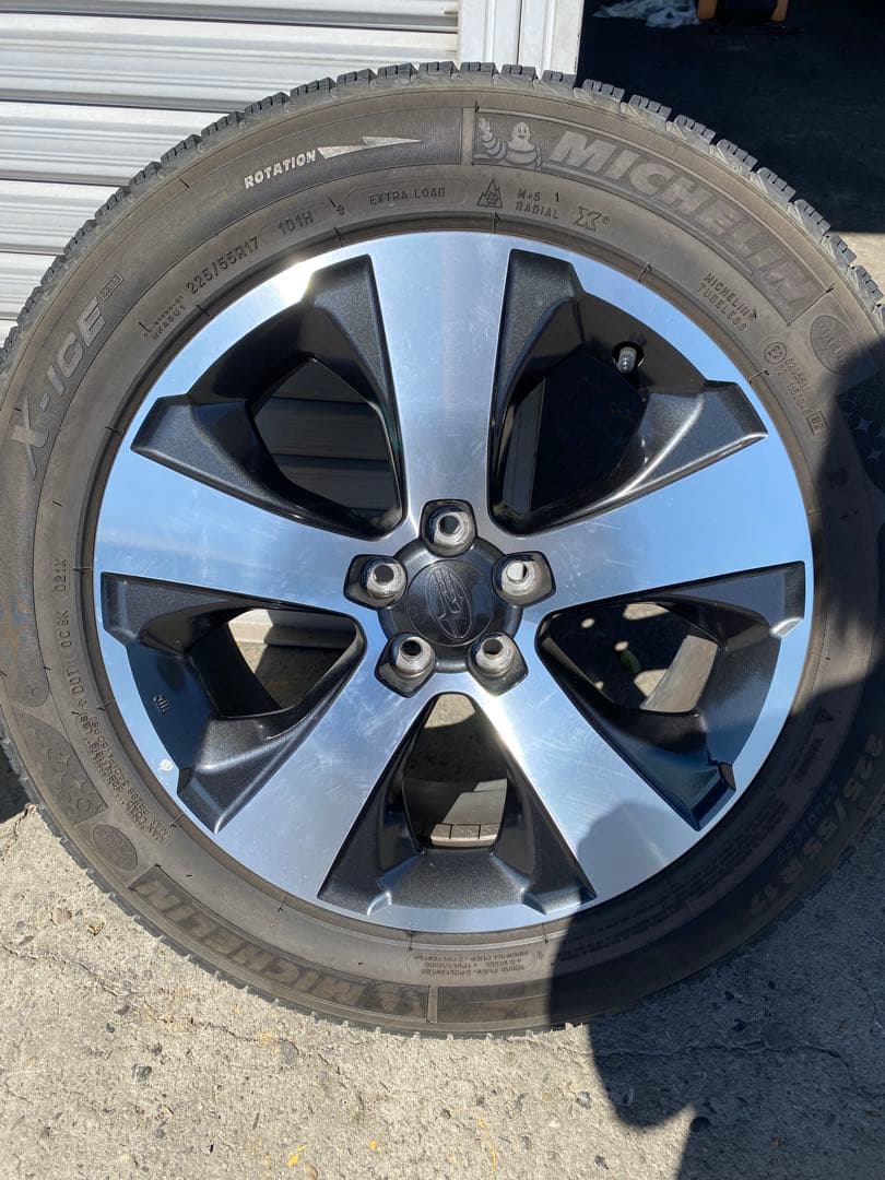 スバルxv純正ホイール！！ ミシュラン X-ICE 17インチ スタッドレス