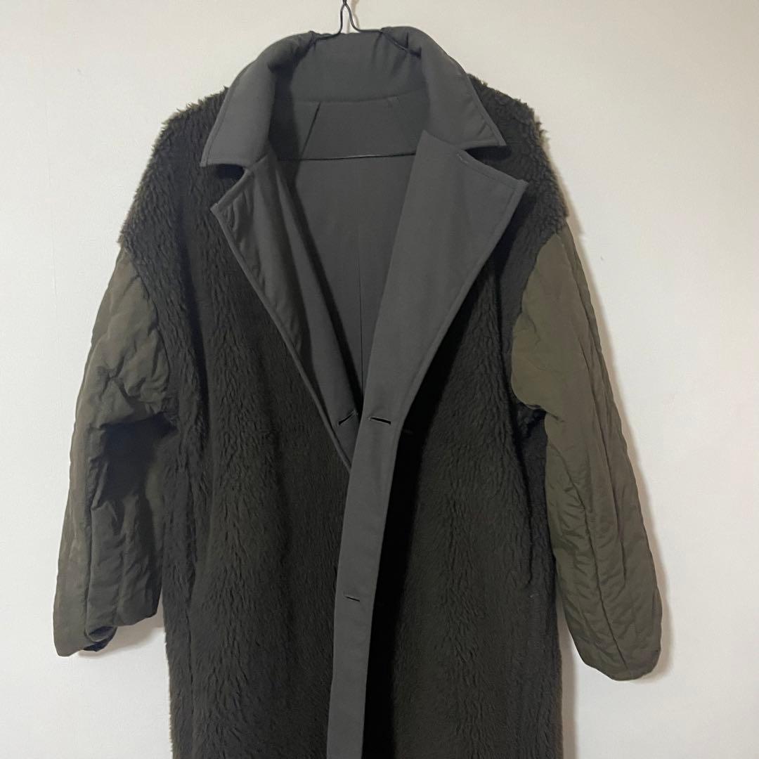 CLANE リバーシブル ミリタリーロングボアコート