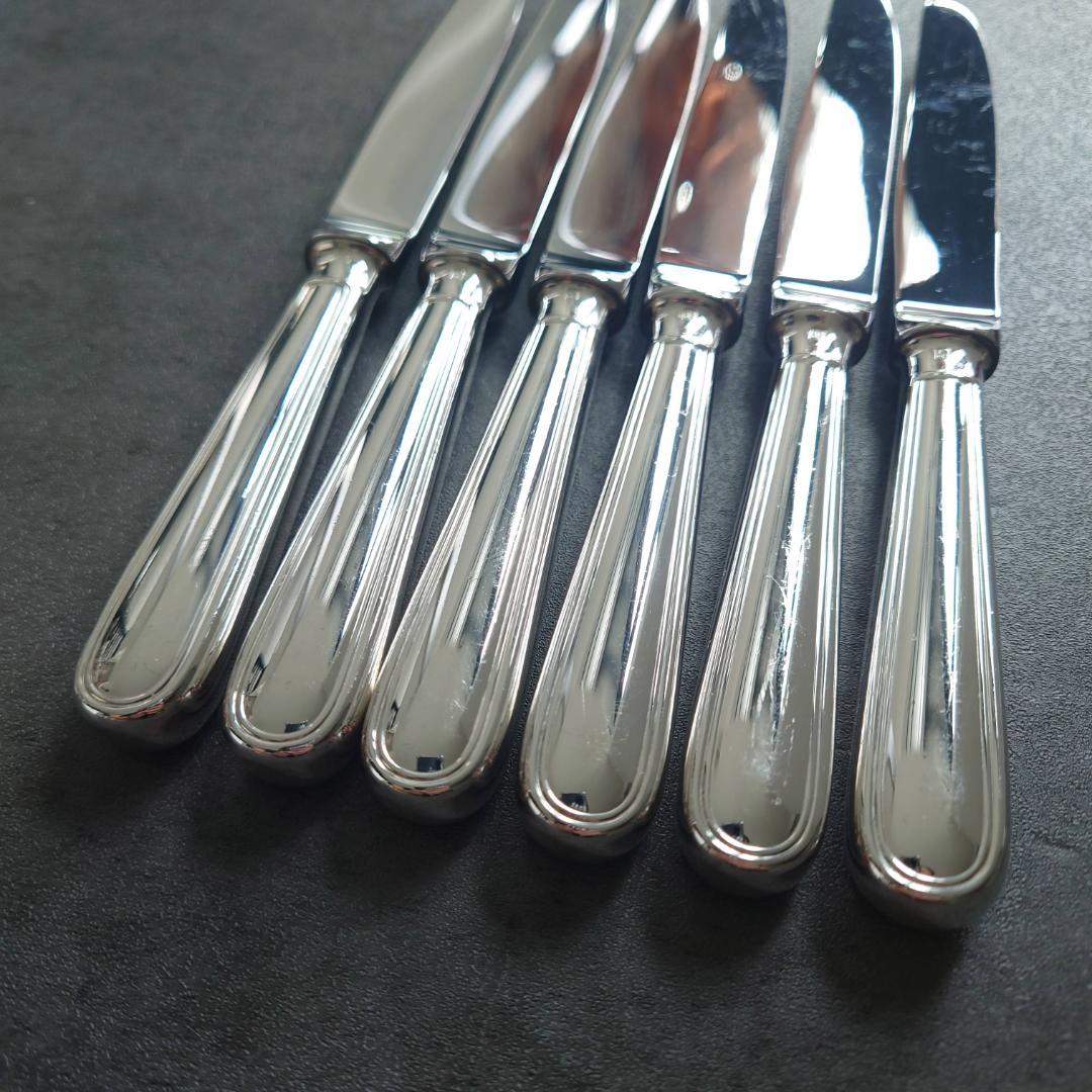 美品 クリストフル アルビ デザートナイフ 6点