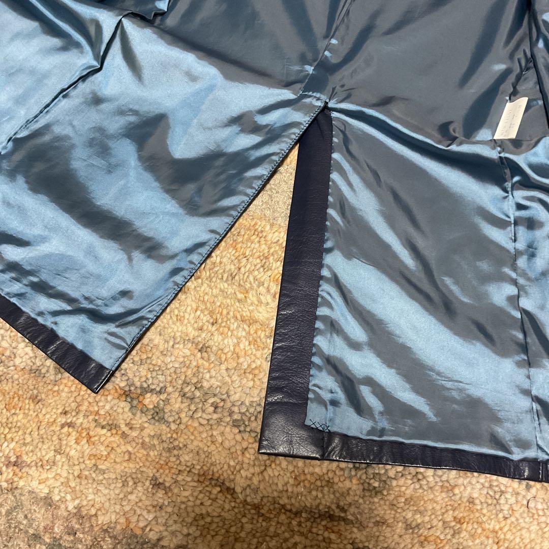 beauty:beast ネイビー レザートレンチコート　レザージャケット