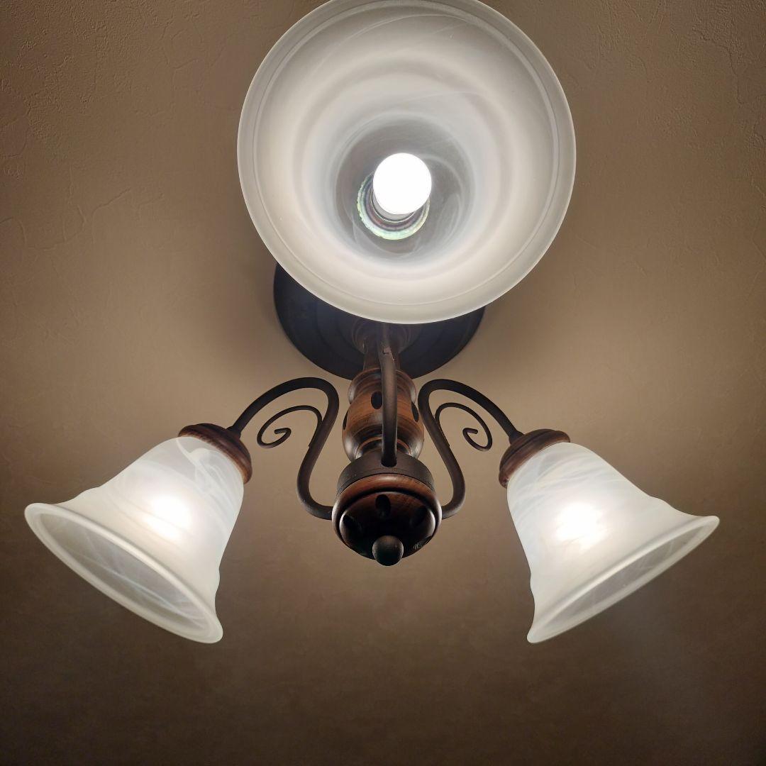 アンティーク風 クラシック風 3灯シーリングライト 電球付