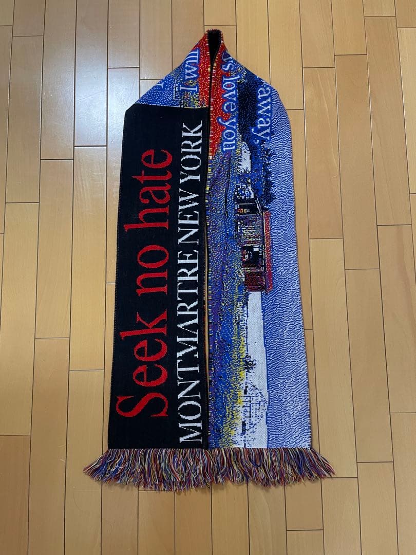 さ*な様 レアデザイン‼️ MONTMARTRE NEW YORK マフラー 漢