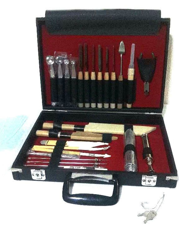 高級むきものセット　包丁　氷彫刻　細工切り【堺包丁】ケース　鍵付き