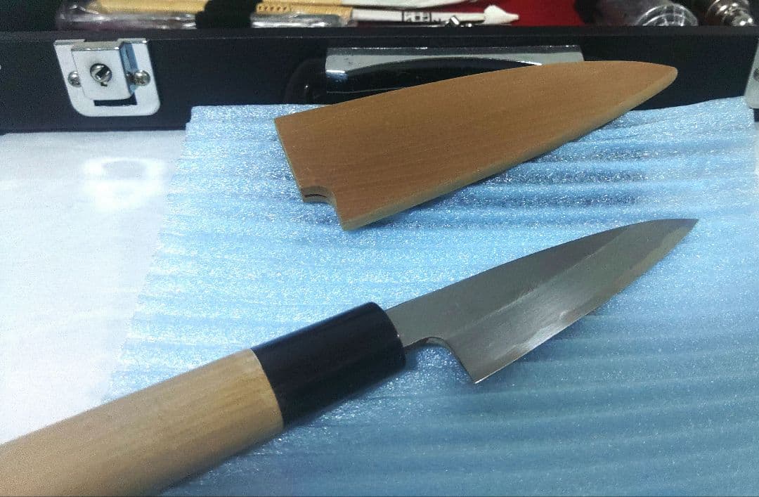 高級むきものセット　包丁　氷彫刻　細工切り【堺包丁】ケース　鍵付き