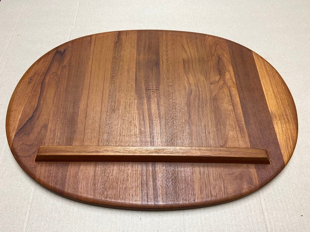 【ビンテージDANSK】シャルキュトリーボード 大 楕円形　チーク寄せ木