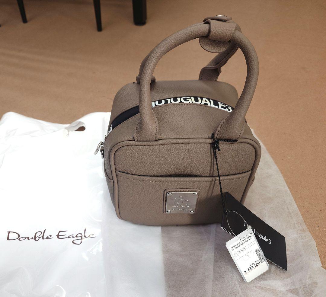 新品 1piu1uguale3 GOLF ハンドバッグ ラウンドバッグ ブラウン