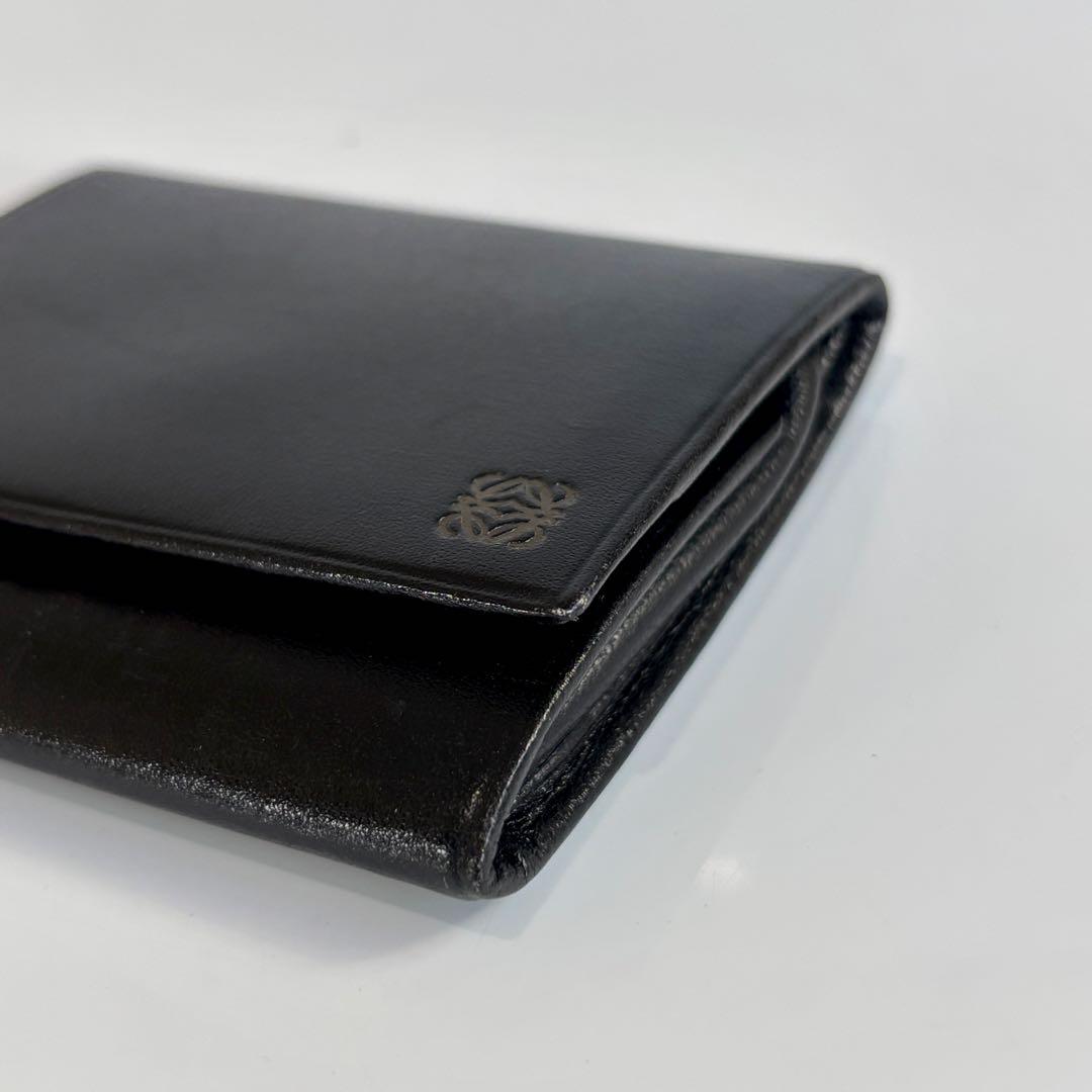 美品 LOEWE ロエベ アナグラム ケース 小銭入れ ミニ財布 レザー