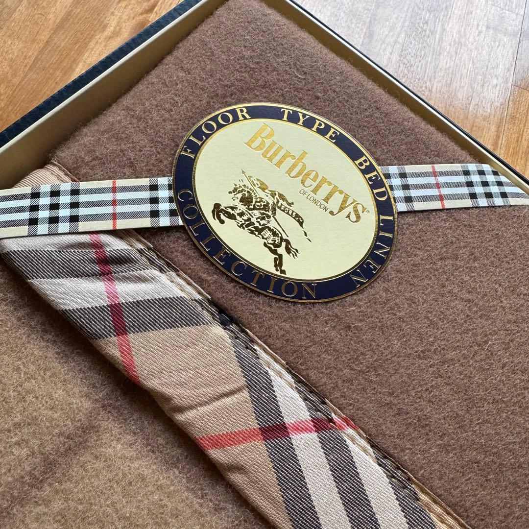 ①未使用 未開封 Burberrys バーバリー ウール100% 純毛布団 正規