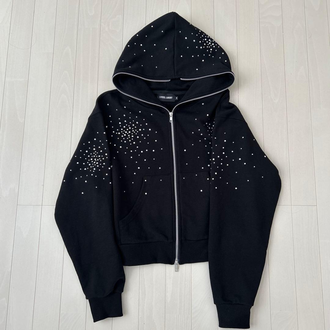 〆*様 【ラインストーンパーカー】 【定価約4万】フーディー パーカー 韓国スト