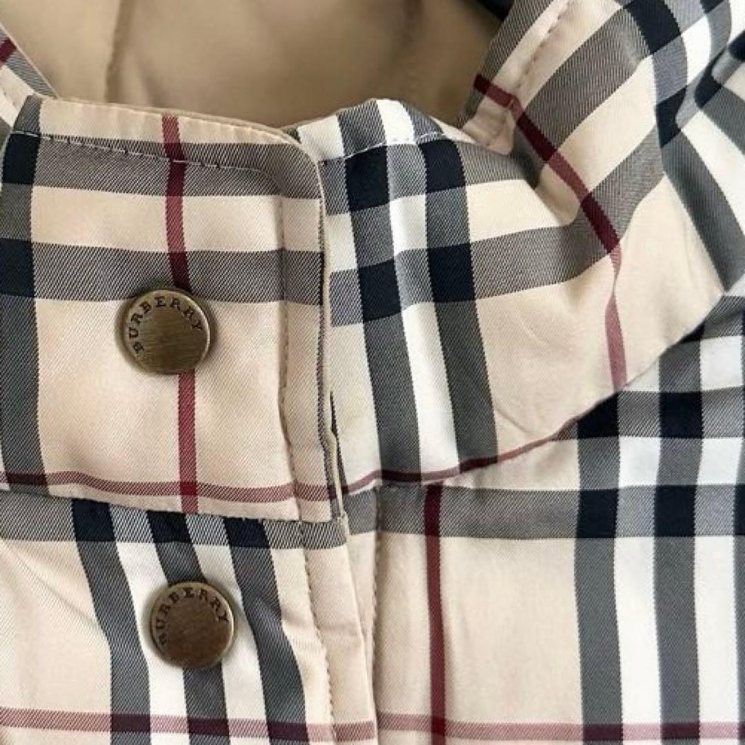 バーバリーロンドン リバーシブル ノバチェック ダウンベスト ベージュ L