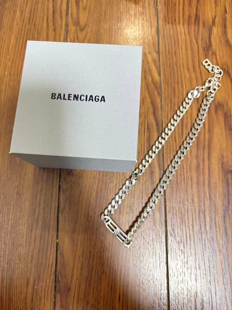 BALENCIAGA チェーン ブレスレット シルバーカラー 箱付き