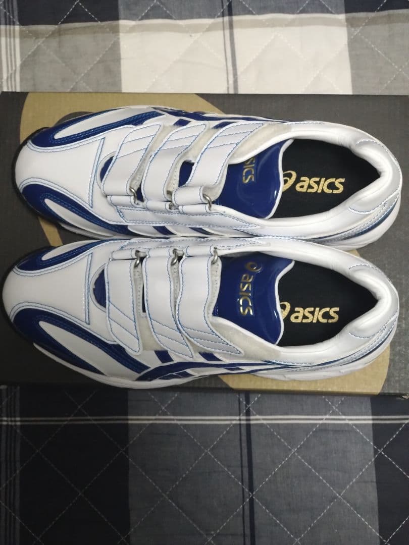 asics ゴールドステージ トレーニングシューズ ホワイト/ブルー