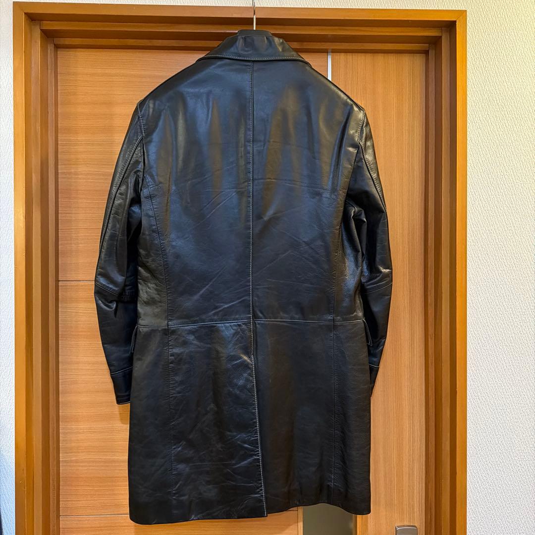 羊革　ラムレザー　チェスターコート
