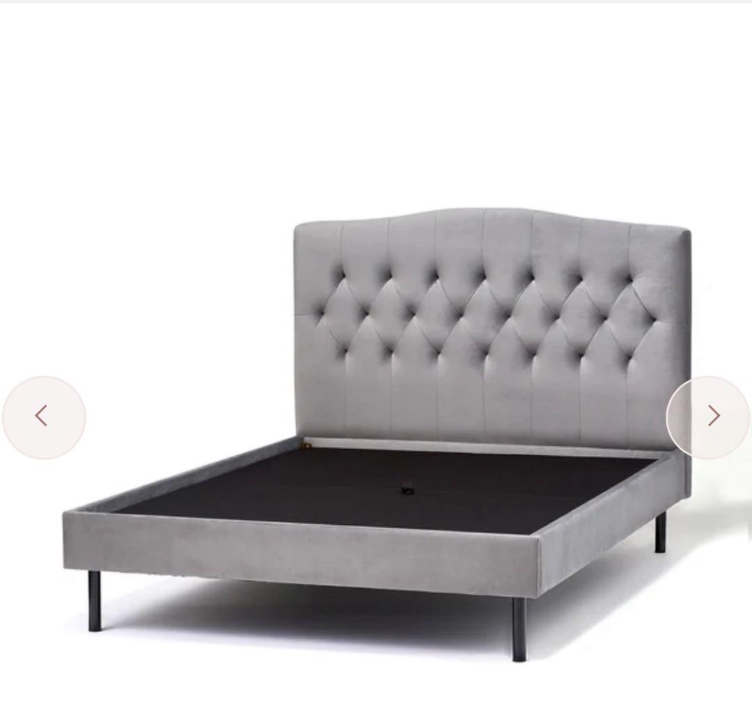 2/20で処分✨️ほぼ新品Francfranc セミダブル ベッドフレーム グレー