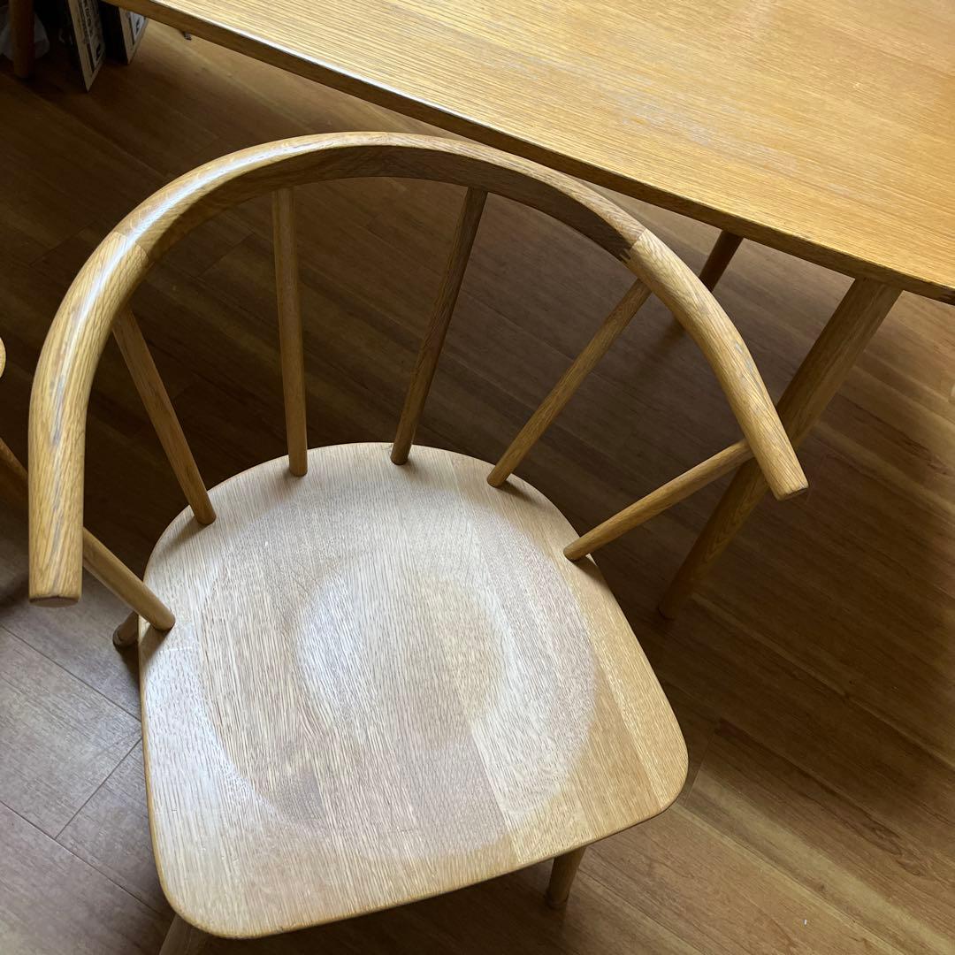 無印良品　オーク材ダイニングテーブルと椅子セット　本日セール