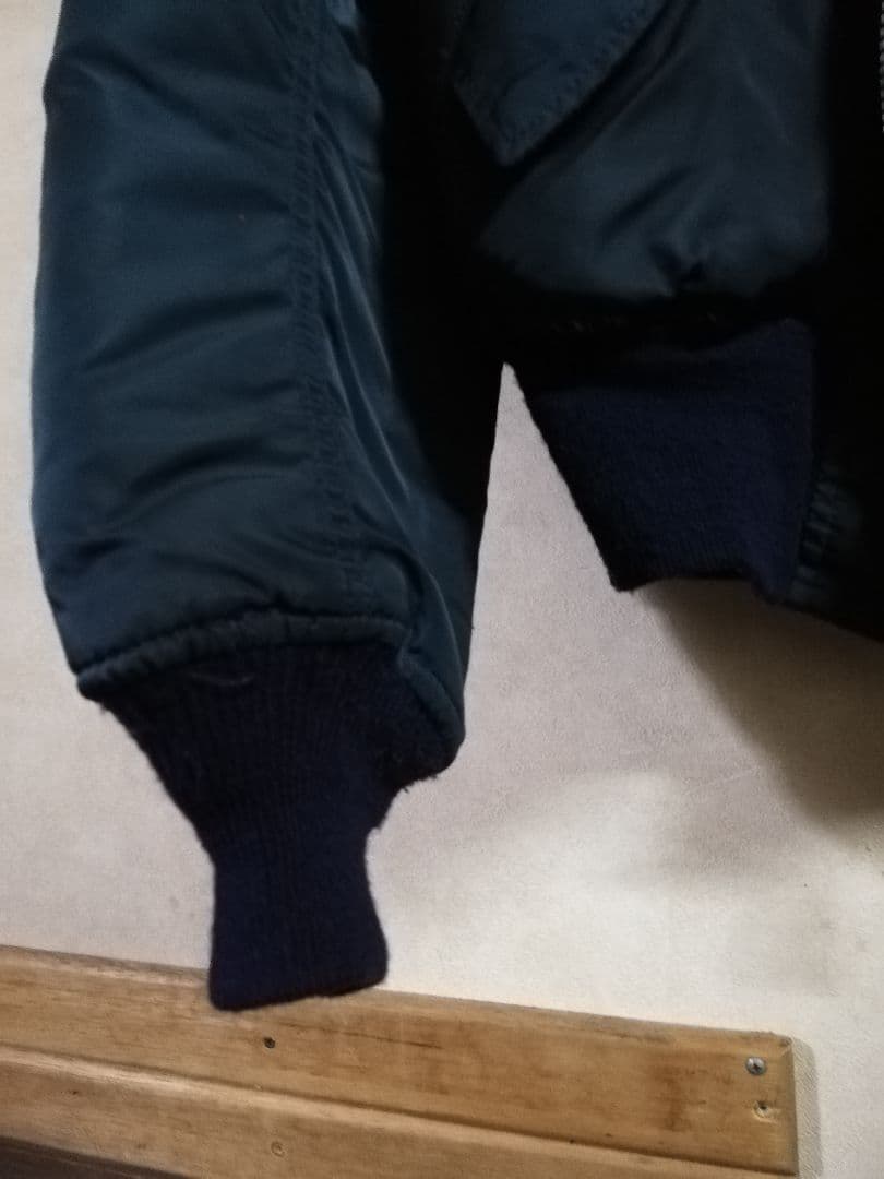 alpha アルファ　usa製　ma-1　ネイビー