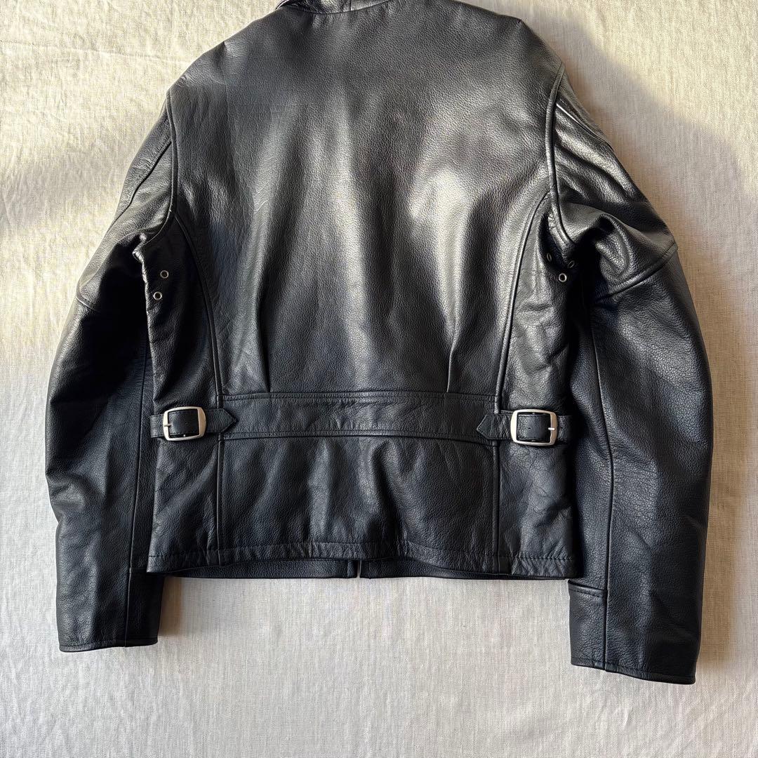 FREEDOM フリーダム バッファローレザー 襟付き シングルライダース 40