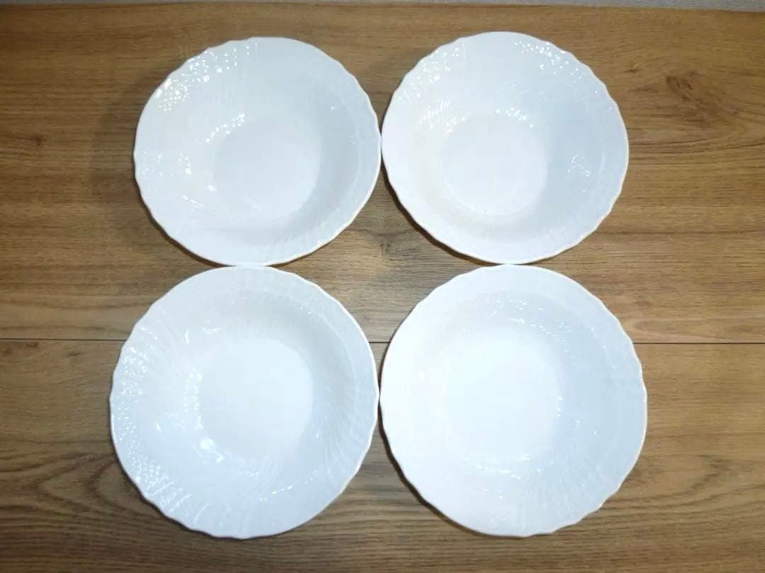 リチャードジノリ ベッキオホワイト フルーツソーサーｘ4個