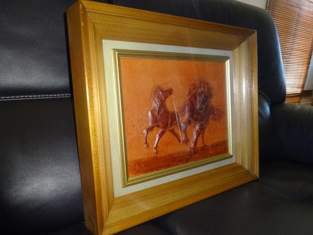 皮革工芸　レザーアート作品　(石丸雅通作)