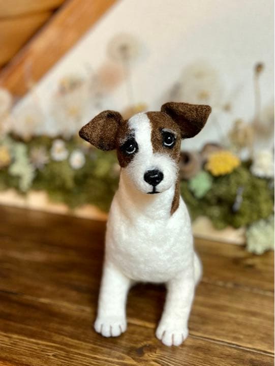羊毛フェルト　ジャックラッセルテリア