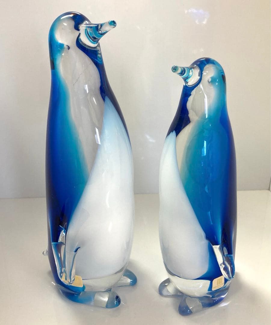 MultiGlass マルティグラス　マルテイグラス　ガラス工芸　ペンギン　親子