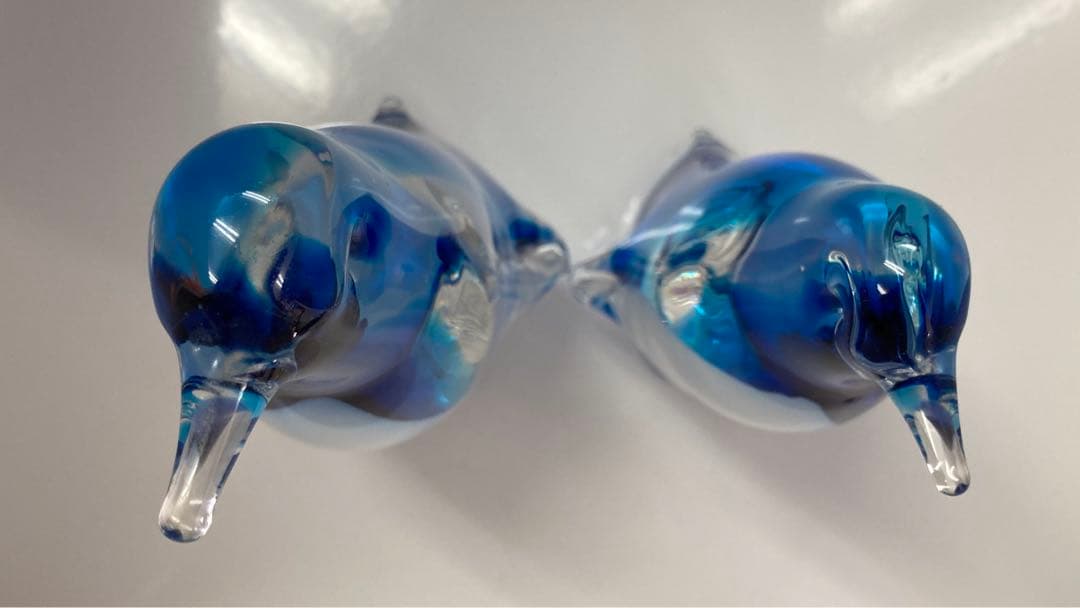 MultiGlass マルティグラス　マルテイグラス　ガラス工芸　ペンギン　親子