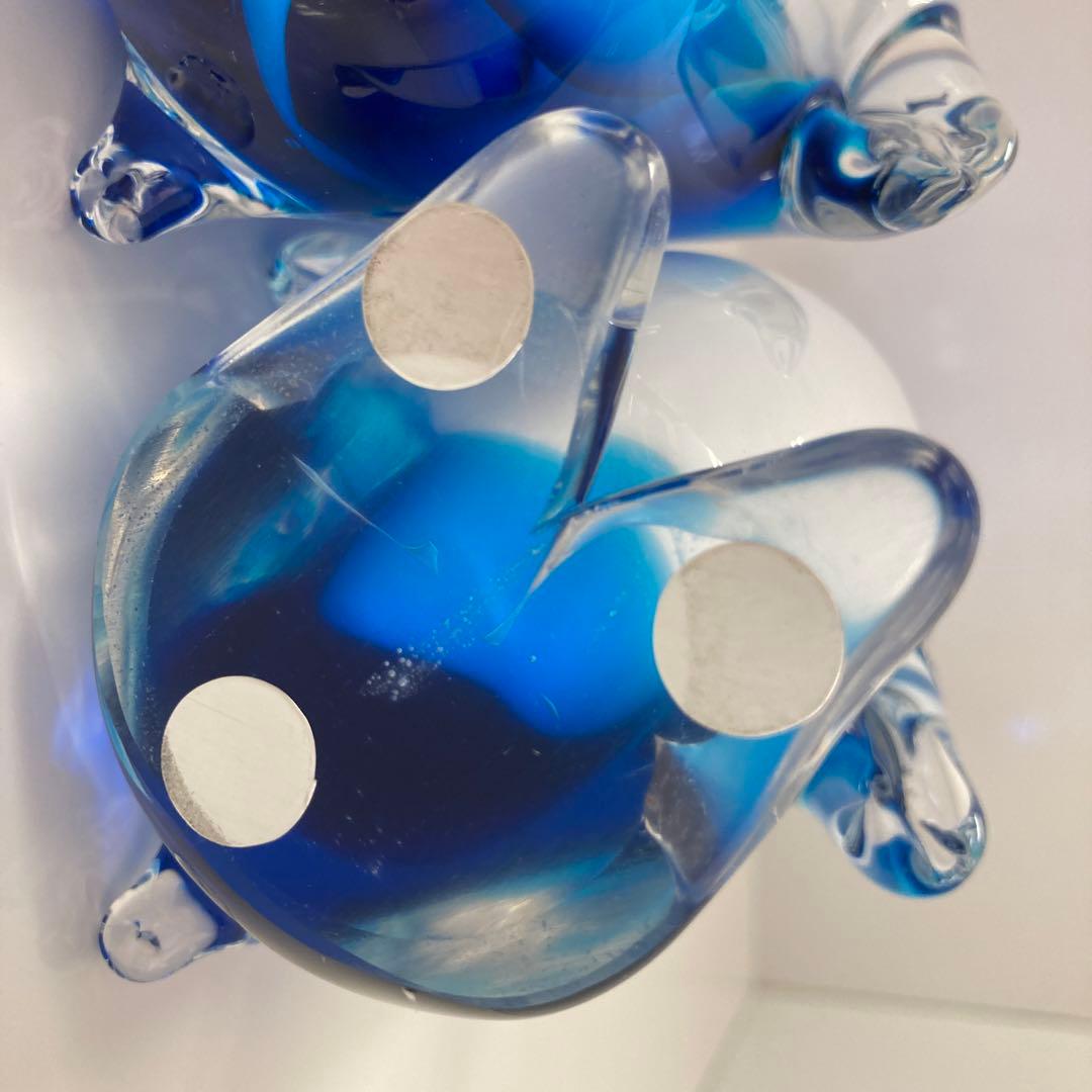 MultiGlass マルティグラス　マルテイグラス　ガラス工芸　ペンギン　親子