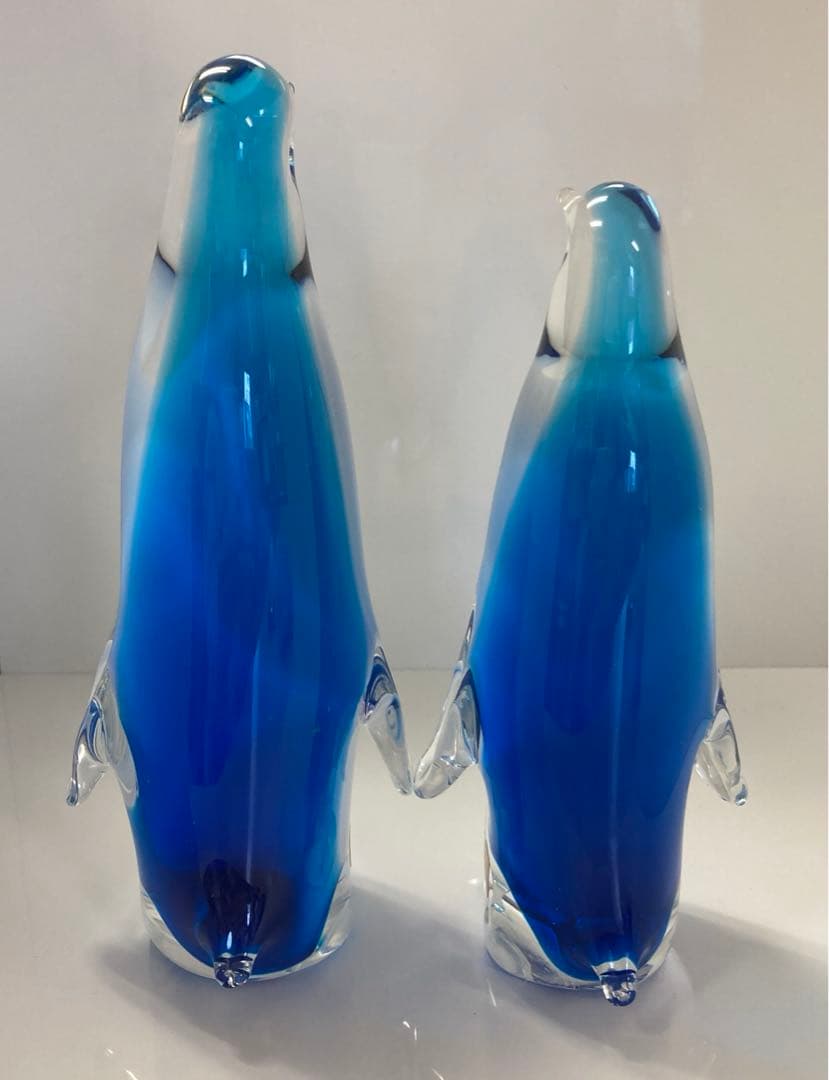 MultiGlass マルティグラス　マルテイグラス　ガラス工芸　ペンギン　親子