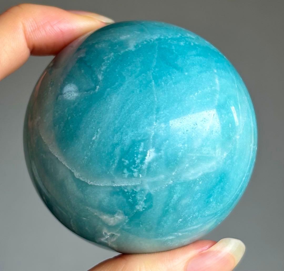 最高品質　ブルーカリビアンカルサイト　スフィア