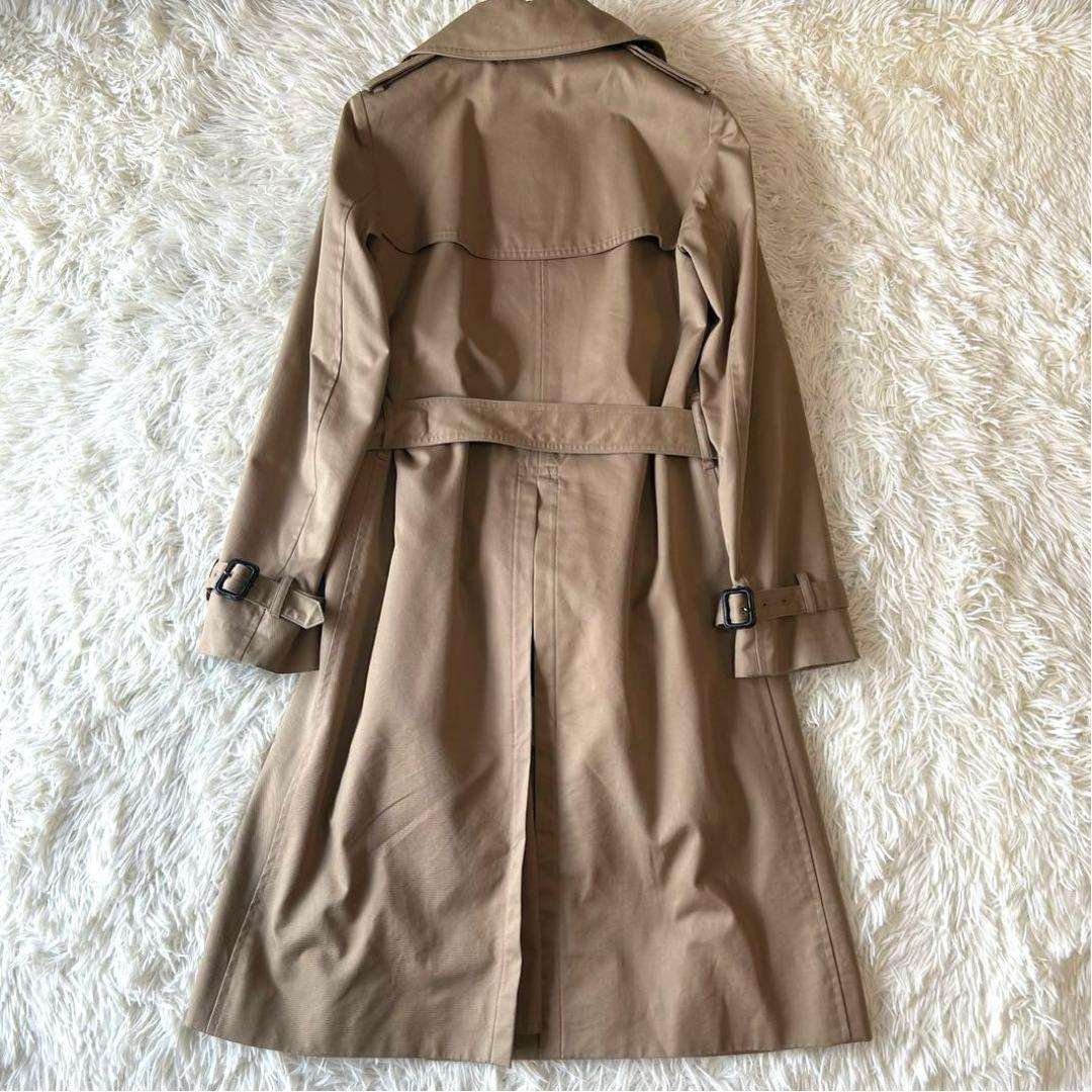 美品　HYKEハイクダブルブレストトレンチコート ライナー付 レギュラーフィット