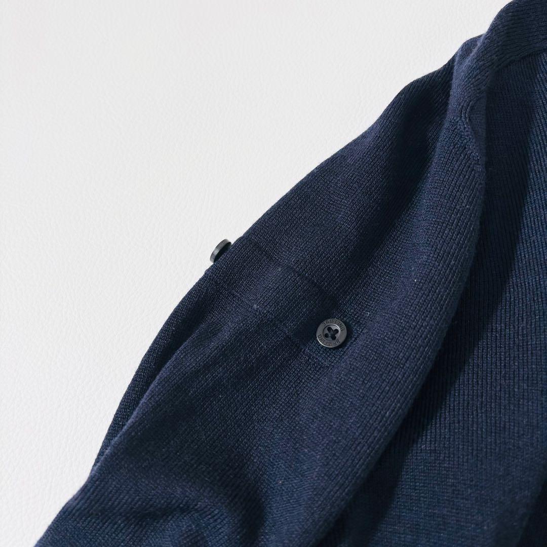 【訳あり】943美品✨ブリーフィング エクストラファインメリノクルーネックニット