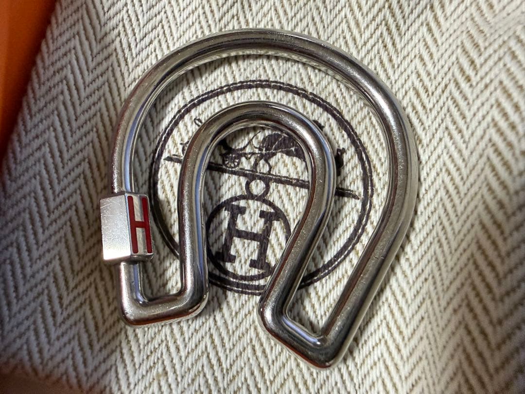 最終価格！HERMES エルメス フェール・ア・シュヴァル カラビナ レッド