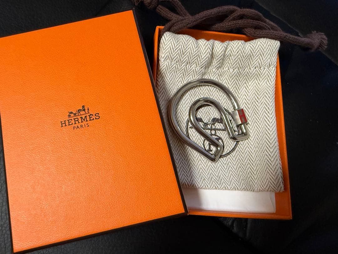 最終価格！HERMES エルメス フェール・ア・シュヴァル カラビナ レッド