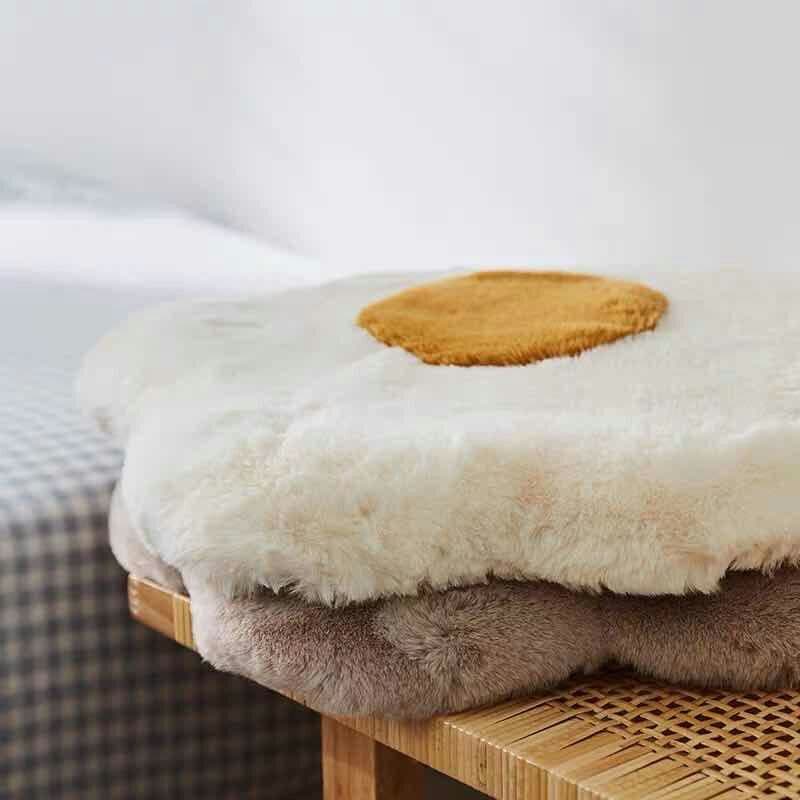 x価格毛座布団体tuan2ti3秋冬保温椅子に花の形のパサパサの尻