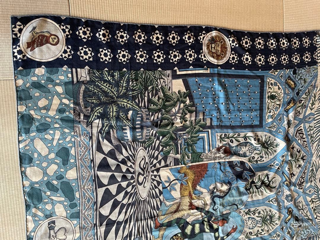 エルメス アマゾンのダンス カシミヤシルク ストール 140cm